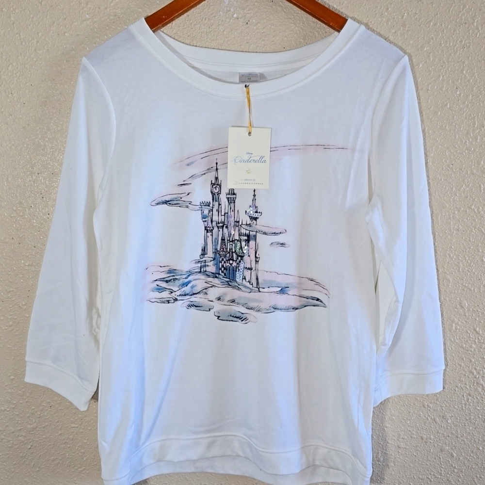 LC Lauren Disney Cinderella Sweater Top - Picture 1 of 7